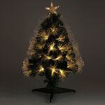 Настольная оптоволоконная елка Valoria 60 см, 60 теплых белых LED ламп, ПВХ, контроллер, IP20