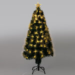 Оптоволоконная елка Valoria 120 см, 135 теплых белых LED ламп, ПВХ, контроллер, IP20