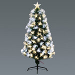 Оптоволоконная елка Eliora 120 см, 135 теплых и холодных белых LED ламп, ПВХ, контроллер, IP20