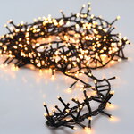 Светодиодная гирлянда Koopman Snake Comfort Basic 17 м, 1000 теплых белых LED ламп с холодным мерцанием, зеленый ПВХ, таймер, IP44