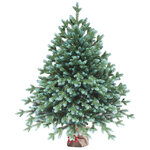 Настольная елка в мешочке Айрин 90 см зелено-голубая, ЛИТАЯ 100%