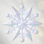 Елочная игрушка Снежинка - Maclaren Lilac 12 см, подвеска