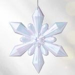 Елочная игрушка Снежинка - Savolle Lilac 12 см, подвеска