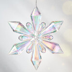 Елочная игрушка Снежинка - Savolle Bow 12 см, подвеска