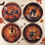 Набор пластиковых тарелок Halloween Again! 33 см, 4 шт