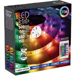 Светодиодная лента Koopman 10 м, 300 RGB LED ламп, пульт управления, диммер, на клеевой основе, IP44