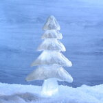 Декоративная светящаяся елка Ice Queen 43 см с LED подсветкой, на батарейках