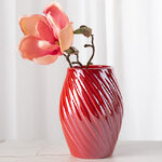Керамическая ваза Amicitia 16 см коралловая