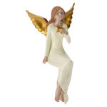 Статуэтка Ангел Шарлотта с золотыми крыльями 16 см
