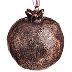 Елочная игрушка Гранат Dulverton 6 см шоколадная
