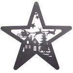 Подвесное украшение Светильник - Звезда Гисборо 35 см, 16 теплых белых LED ламп, на батарейках, таймер