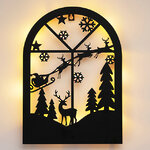 Настенное украшение Светильник Beighton 35*25 см, 15 теплых белых LED ламп, на батарейках, таймер