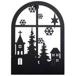 Настенное украшение Светильник Burnley 35*25 см, 15 теплых белых LED ламп, на батарейках, таймер