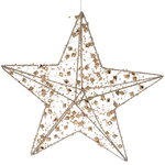 Подвесной светильник Звезда Уиллоби - Golden Diamonds 30 см, 20 теплых белых LED ламп, таймер, на батарейках