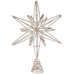 Светящаяся звезда на елку Шерман 33 см, 20 теплых белых LED ламп, на батарейках