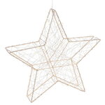 Светодиодная фигура Звезда Монтелло Голден 30 см, 30 теплых белых LED, таймер, на батарейках