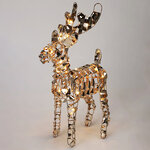 Светодиодная фигура Олень Royston 37 см золотая, 50 теплых белых микро LED ламп, на батарейках, таймер, IP20