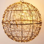 Светодиодный Шар Celesphere 35 см черный, 500 экстра теплых белых микро LED ламп, таймер, IP44