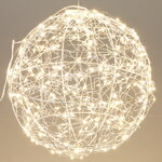 Светодиодный Шар Celesphere 18 см белый, 200 экстра теплых белых микро LED ламп, таймер, IP44