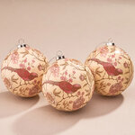 Набор елочных шаров Аланафрейя 8 см, 3 шт