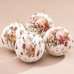 Набор елочных шаров Little Pets - Котята и Щенки 8 см, 4 шт