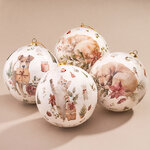 Набор елочных шаров Little Pets - Котята и Щенки 10 см, 4 шт