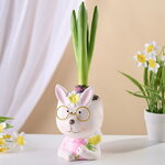 Декоративное кашпо Зайка Жулька 12 см