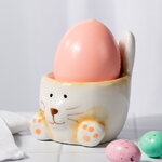 Подставка для пасхального яйца Кролик Питер 7*6 см оранжевая