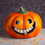 Фигурка на Хэллоуин Одержимая Тыква 14 см с подсветкой