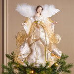 Верхушка на елку Ангел Инесса - Небесная мелодия 31 см