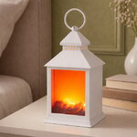 Светодиодный камин Фонарь Монблан 24 см, батарейки