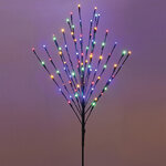 Светодиодное дерево Лейтон 110 см, 80 разноцветных LED ламп, на батарейках, таймер, IP44