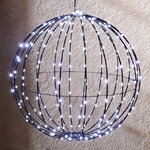 Светодиодный шар Яркие Огни 40 см, 240 холодных белых LED ламп, таймер, IP44