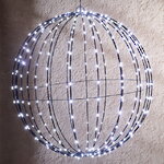 Светодиодный шар Яркие Огни 50 см, 320 холодных белых LED ламп, таймер, IP44