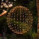 Светящийся шар Антарес 60 см, 400 экстра теплых белых LED ламп, таймер, IP44