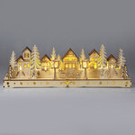 Новогодний светильник Village Street 45*15 см, 15 теплых белых LED ламп, на батарейках