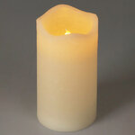 Светодиодная свеча Merano 13 см слоновая кость, мерцающее пламя, на батарейках, таймер