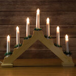 Светильник-горка Рождественские Свечи 32*22 см, 7 электрических свечей