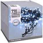 Светодиодная гирлянда Koopman Comfort Steady 54 м, 720 холодных белых LED ламп, зеленый ПВХ, IP44