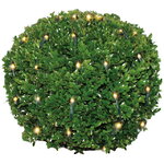 Гирлянда Сетка Buxus на дерево/куст 1.2 м, 144 теплых белых LED ламп, зеленый ПВХ, IP44