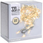 Светодиодная гирлянда Koopman Comfort 36 м, 480 теплых белых LED ламп, прозрачный ПВХ, контроллер, таймер, IP44