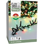 Светодиодная гирлянда Koopman Snake Comfort Italian 11 м, 560 разноцветных LED ламп, зеленый ПВХ, контроллер, таймер, IP44