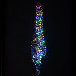 Гирлянда Лучи Росы 10*1 м, 100 разноцветных мини LED ламп, серебряная проволока, IP44