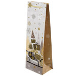 Пакет для бутылки Magic Christmas - Сани с Подарками 36*12 см