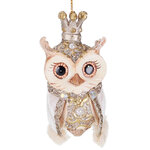 Елочная игрушка Сова Голди - Winter Baroque 10 см