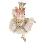 Елочная игрушка Мышка Балерина Бернарда - Winter Baroque 13 см