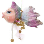 Елочная игрушка Перламутровая Рыбка - Tesori di Poseidone 12 см