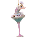 Елочная игрушка Бокал с Коктейлем - Креветка Блюменталь 16 см