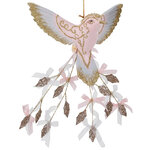 Елочная игрушка Птичка Колибри - Blooming Tail 22 см голубая