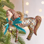 Елочная игрушка Лошадка Эмбреал - Tartan Club 12 см, подвеска